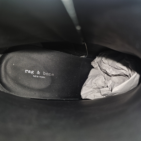 NIB Rag & Bone Beha Boot: Black & White Snake print Size: 10 - Picture 9 of 12